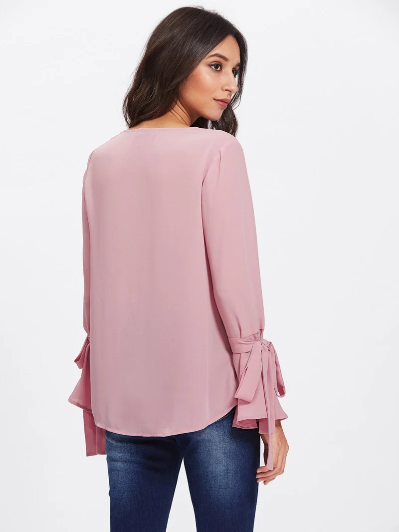 Pearl Embellished Cuff Blouse