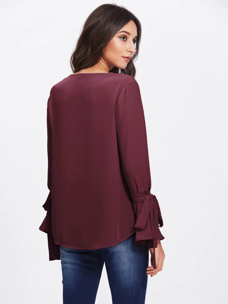 Pearl Embellished Cuff Blouse