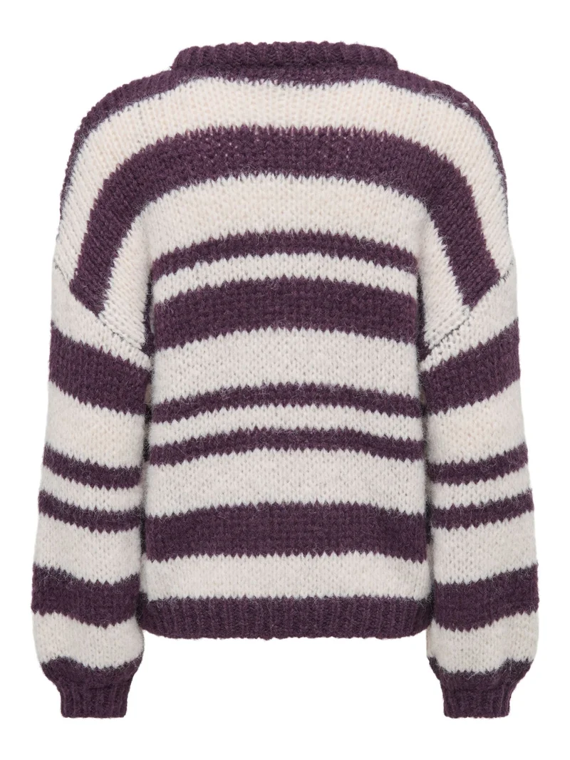 ONLNORDIC LS STRIPE O-NECK KNT