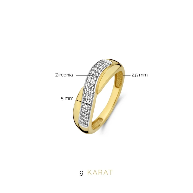 Beloro Jewels Monte Napoleone damen Ring 375 Gold BO330020-56