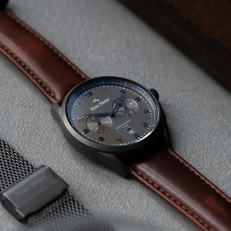 Mats Meier Mont Vélan herren Uhr Braun MM10005