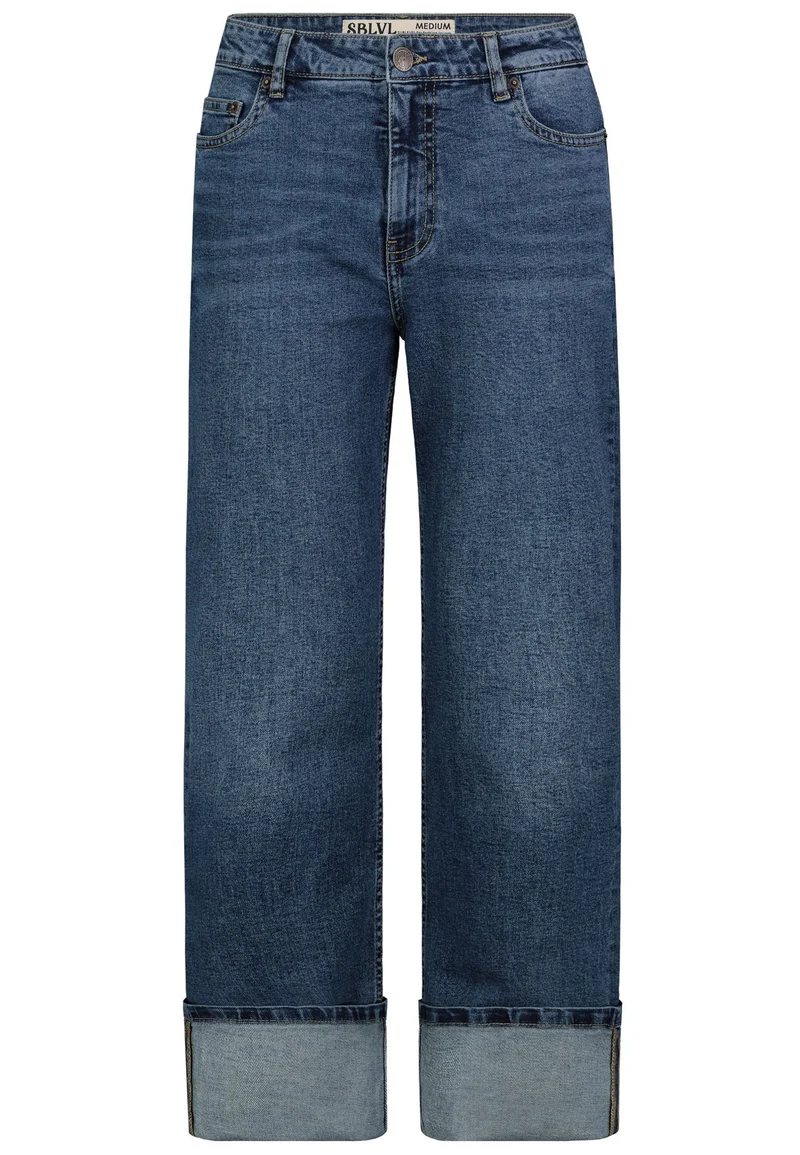 DOB Jeans Hose gerades weites Bein