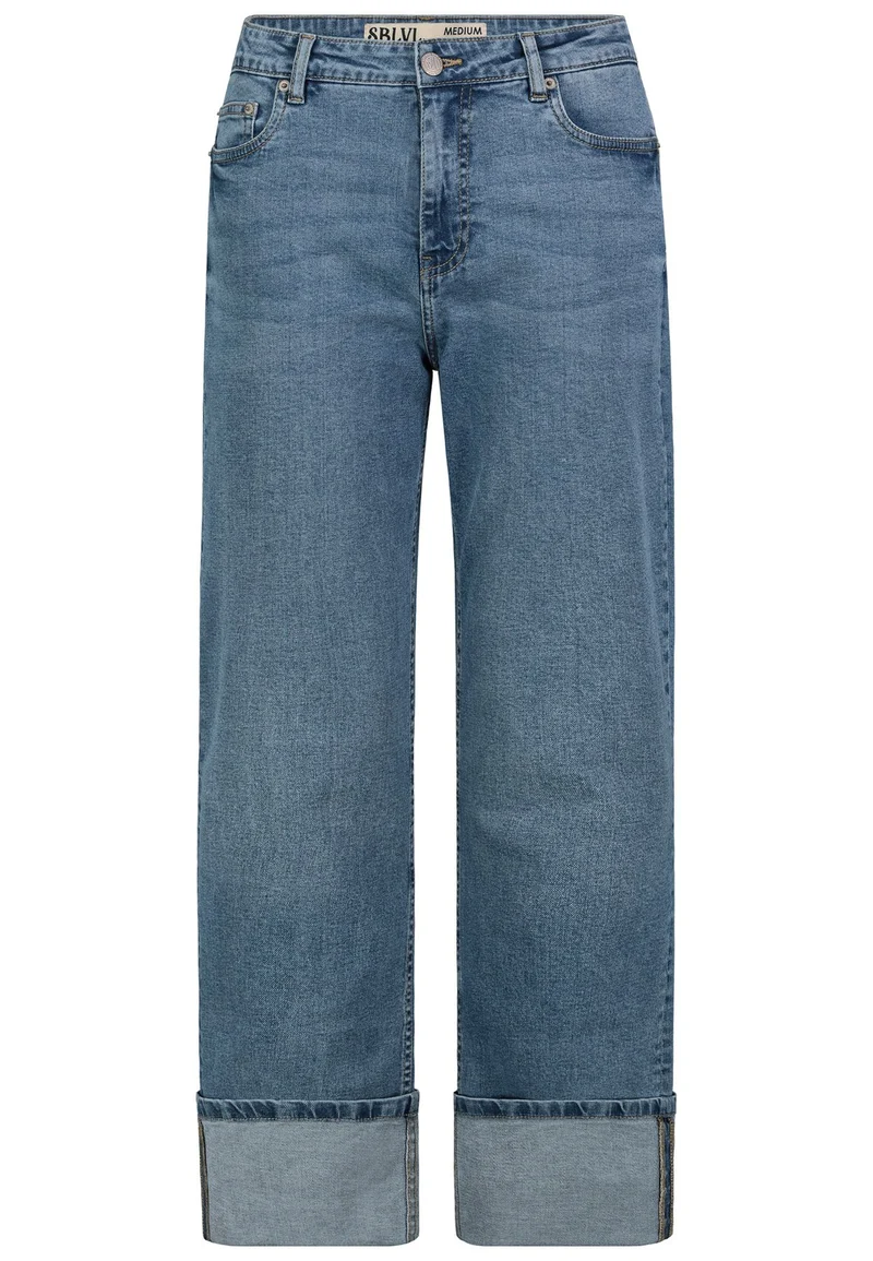 DOB Jeans Hose gerades weites Bein