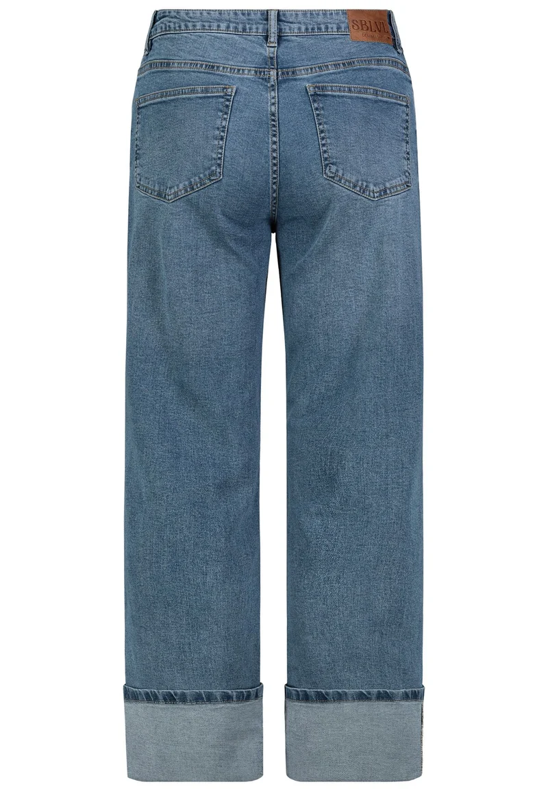 DOB Jeans Hose gerades weites Bein