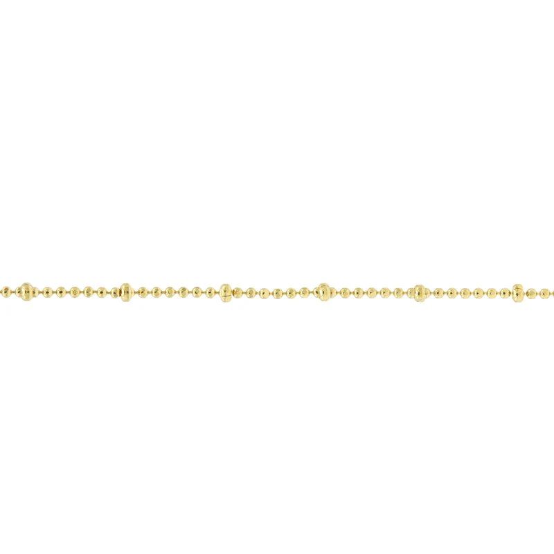 Karma 925 Sterling Silber Goldfarbene Dots Diamonds Armband 94127GP (Länge: 16.50 - 19.00 cm)