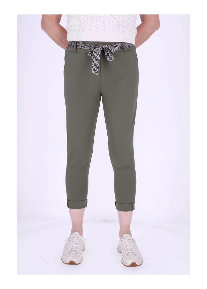 Damen Hose Splash of Color mit Gürtel