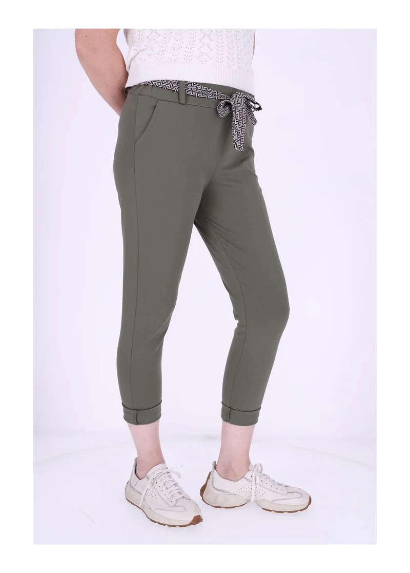 Damen Hose Splash of Color mit Gürtel