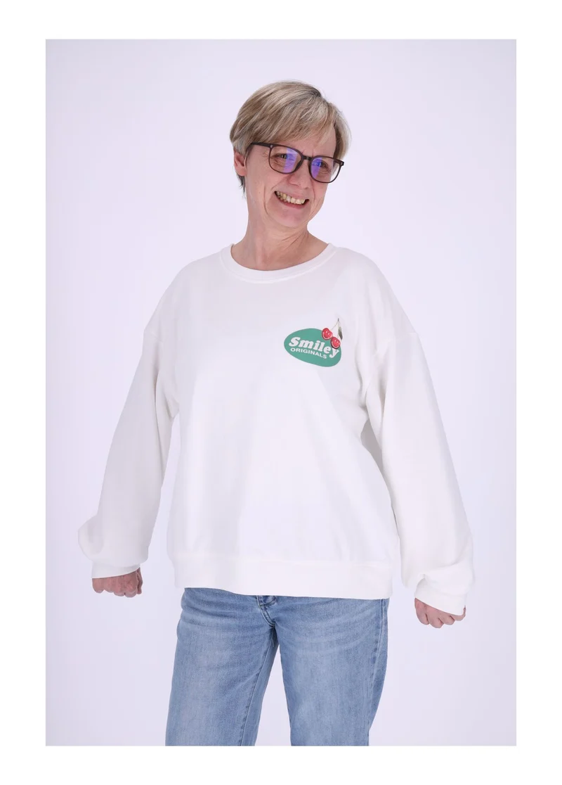 Splash of Color Damen Sweatshirt Kirschen