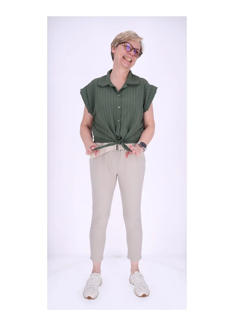 Splash of Color Damen Hose mit Gürtel