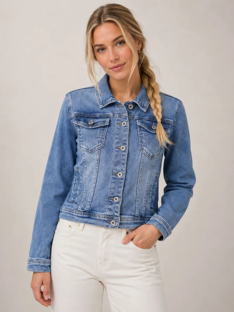Splash of Color Damen Jeansjacke