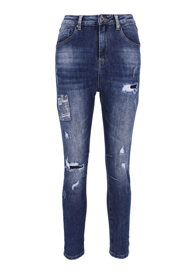 Splash of Color Damen Destroyed Jeans