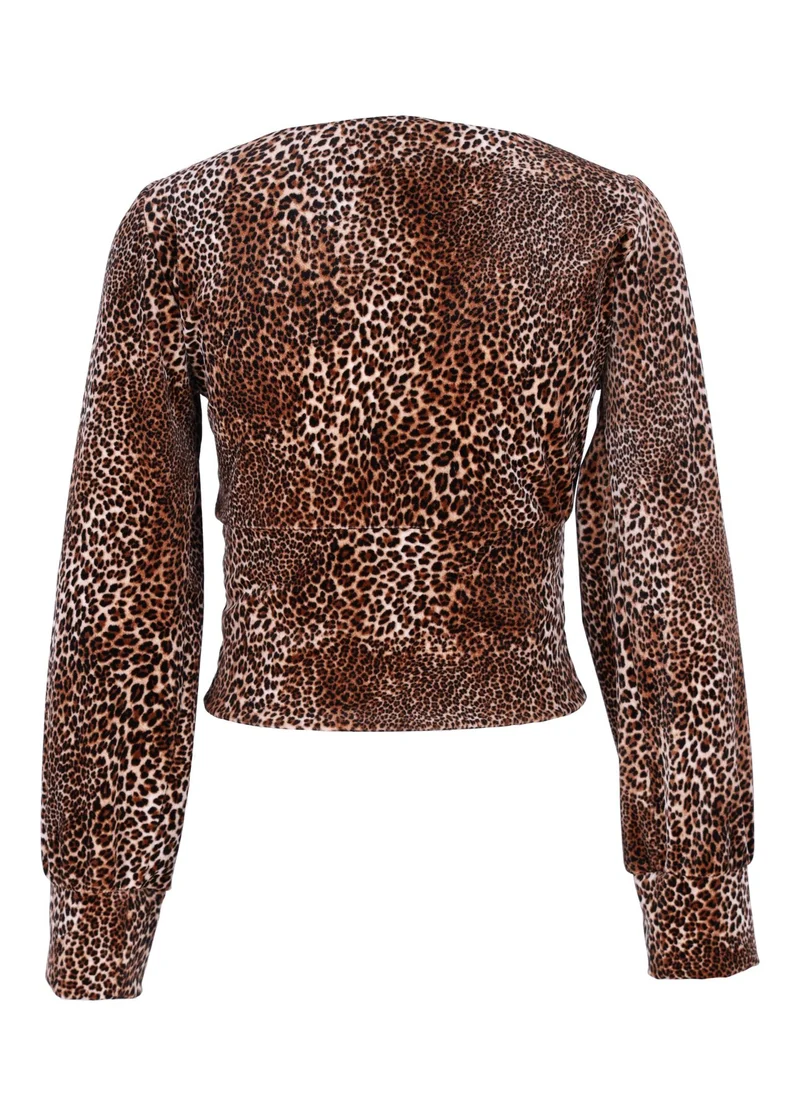 Damen Shirt Samt Leo von Splash of Color