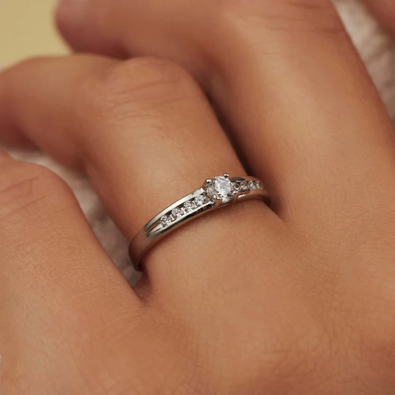 Isabel Bernard Saint Germain Estee 14 Karat | Weißgold Ring IB330073-50