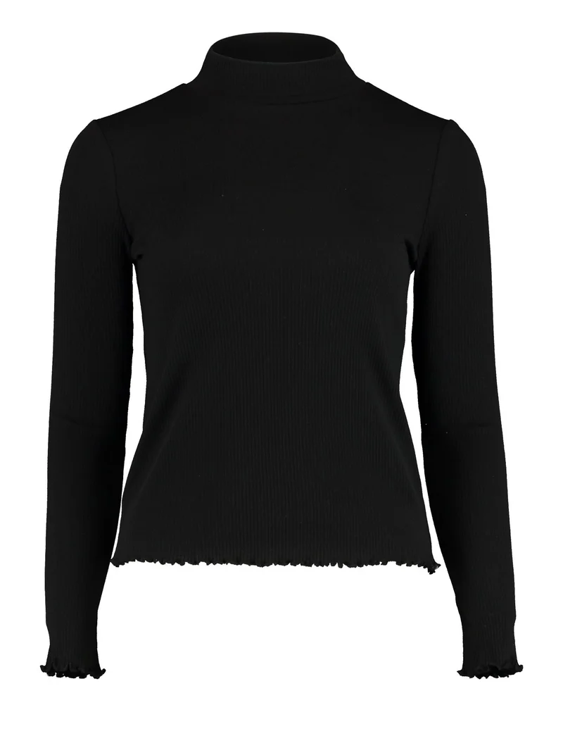 Hailys Langarmshirt Damen Gerippt