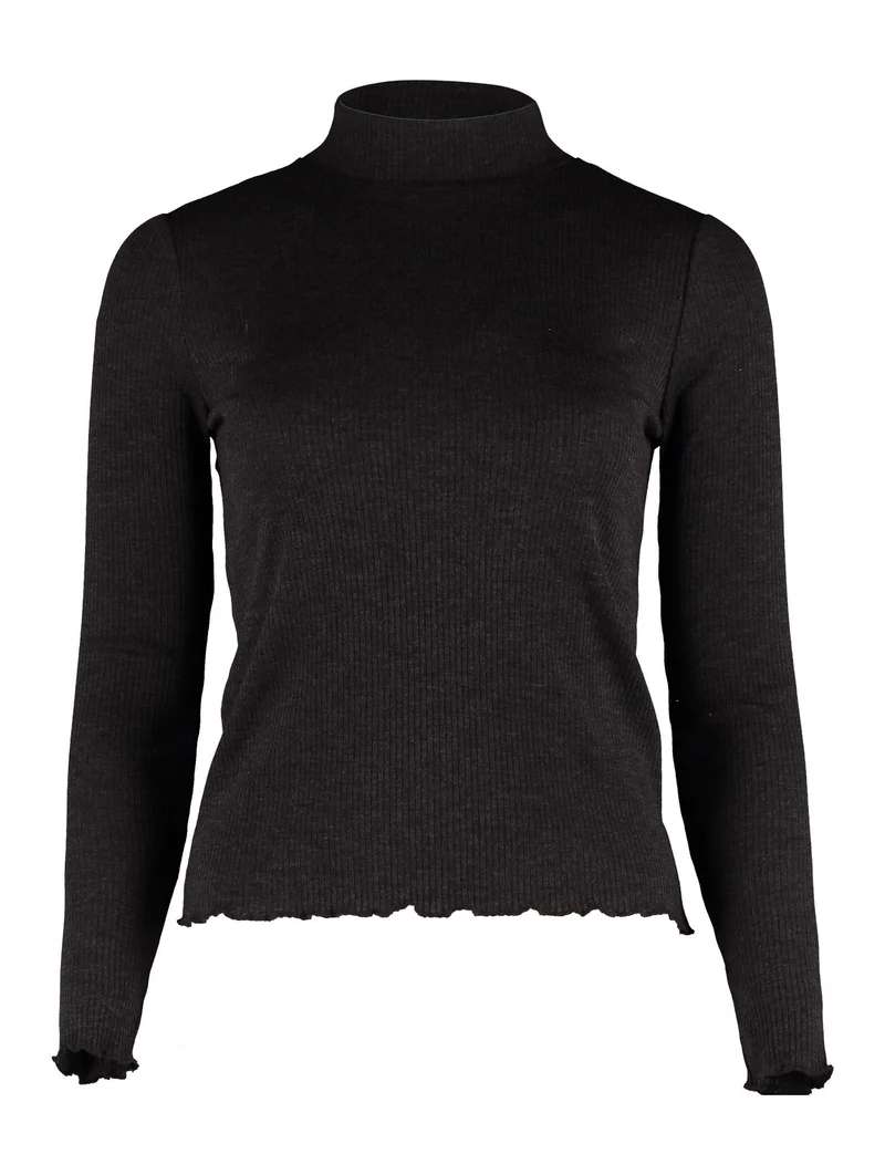 Hailys Langarmshirt Damen Gerippt