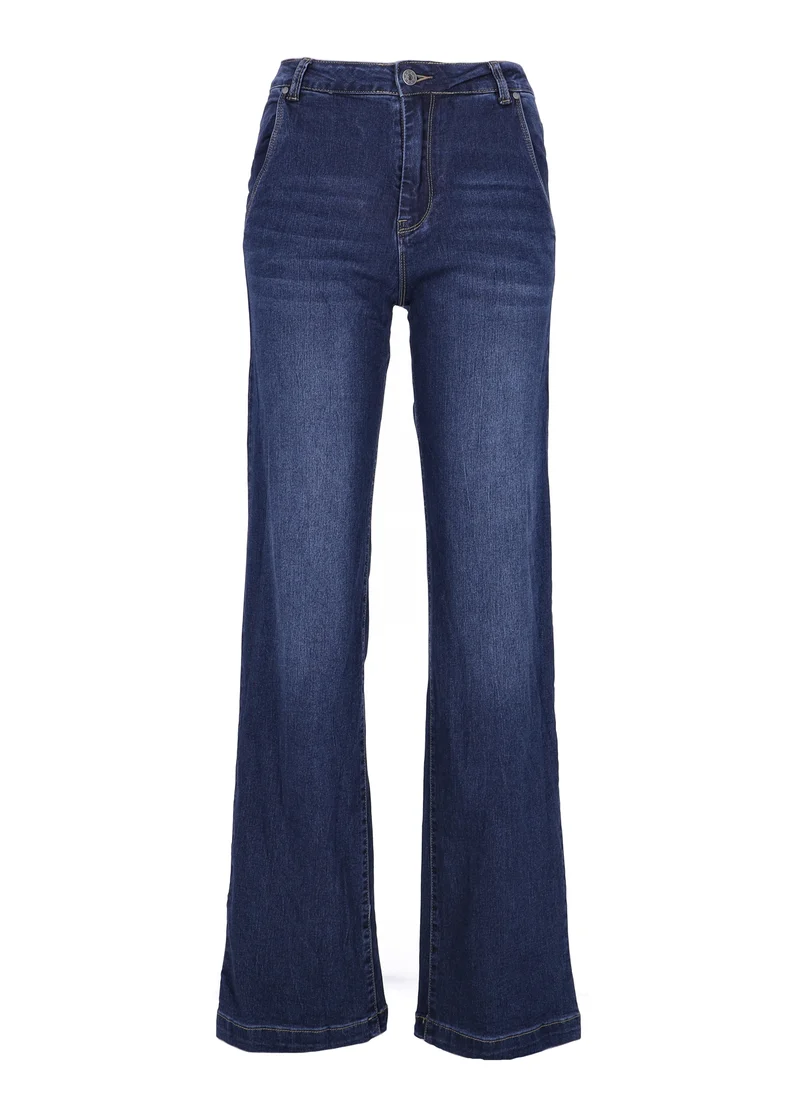 Splash of Color Damen Wide Leg Jeans