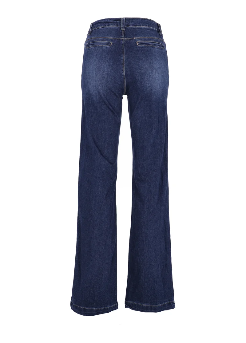 Splash of Color Damen Wide Leg Jeans