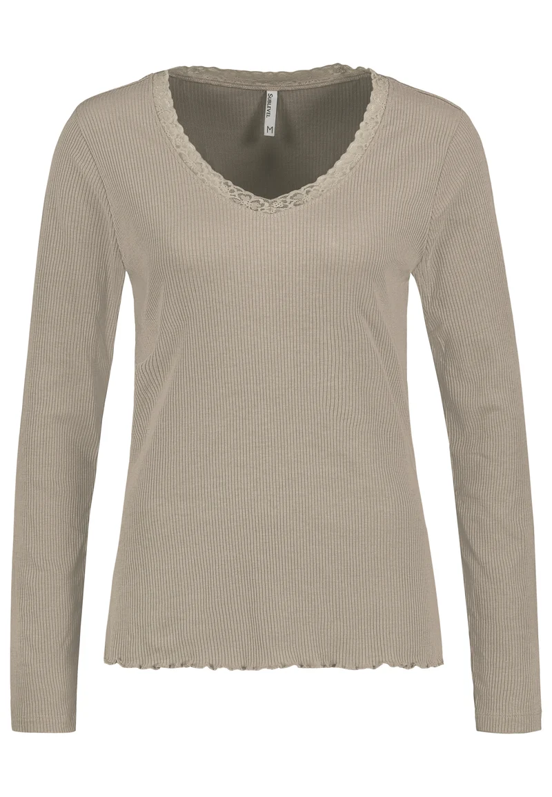 Authentic Style Langarm-Shirt V-Ausschnitt