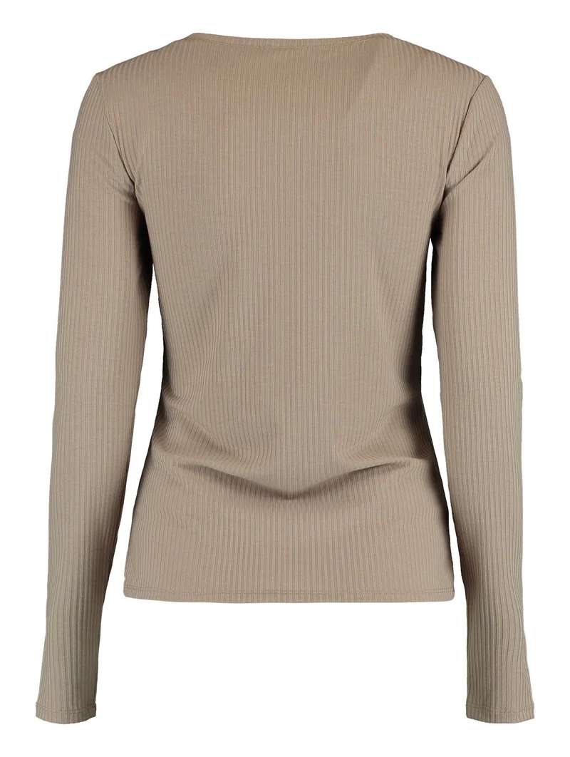 Hailys Langarm Shirt mit Cut-Outs