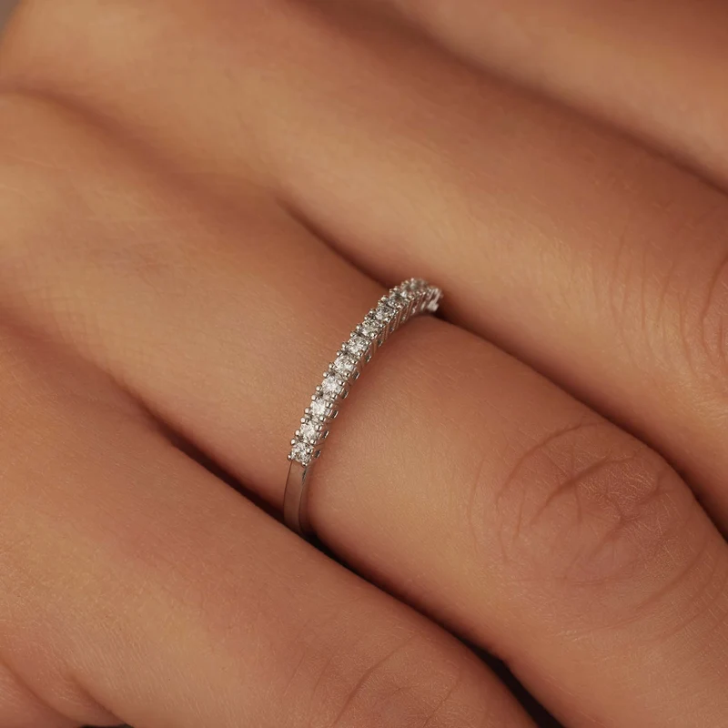 Isabel Bernard De la Paix Madeline 14 Karat | Weißgold Ring | Diamant 0.14 Karat | IBD330021-50