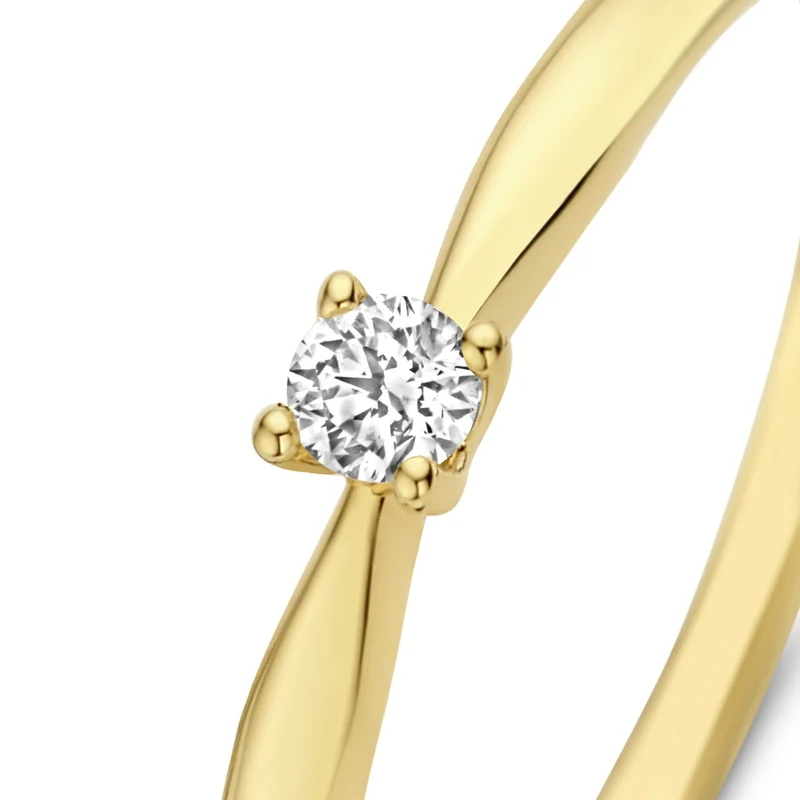 Isabel Bernard De la Paix Céline 14 Karat | Gold Ring | Diamant 0.05 Karat | IBD330001-48