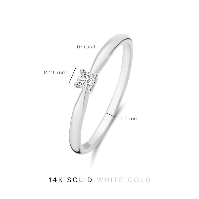 Isabel Bernard De la Paix Celesse 14 Karat | Weißgold Ring | Diamant 0.07 Karat | IBD330005-54