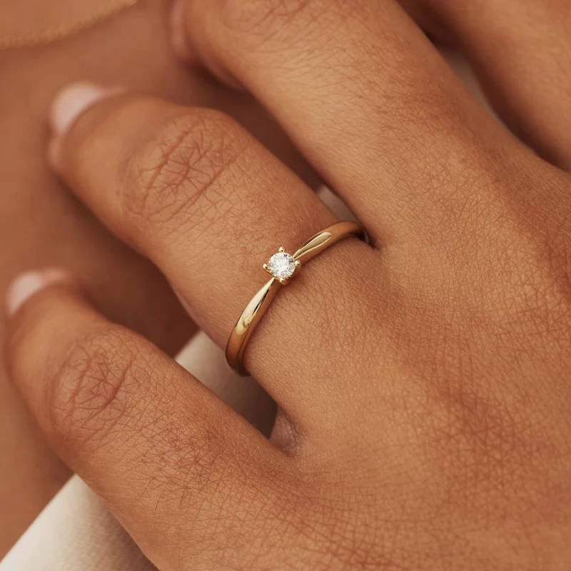 Isabel Bernard De la Paix Celesse 14 Karat | Gold Ring | Diamant 0.07 Karat | IBD330002-54