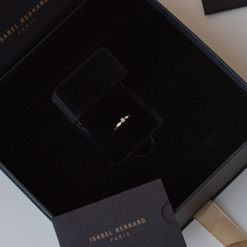 Isabel Bernard De la Paix Celesse 14 Karat | Gold Ring | Diamant 0.07 Karat | IBD330002-54
