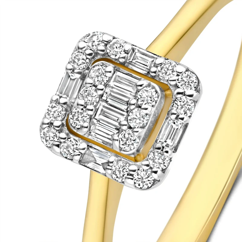 Isabel Bernard De la Paix Elena 14 Karat Goldring mit Diamant 0.18 ct IBD330036-60