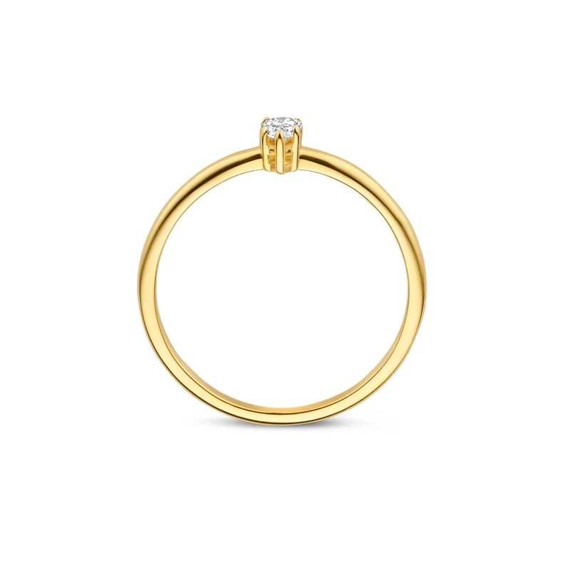 Isabel Bernard De la Paix Eloise 14 karat gold ring with diamond 0.15 carat IBD330044-52