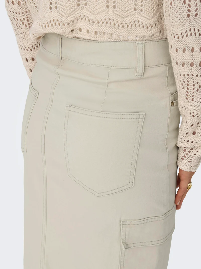 ONLY Cargo Midi-Rock Baumwolle