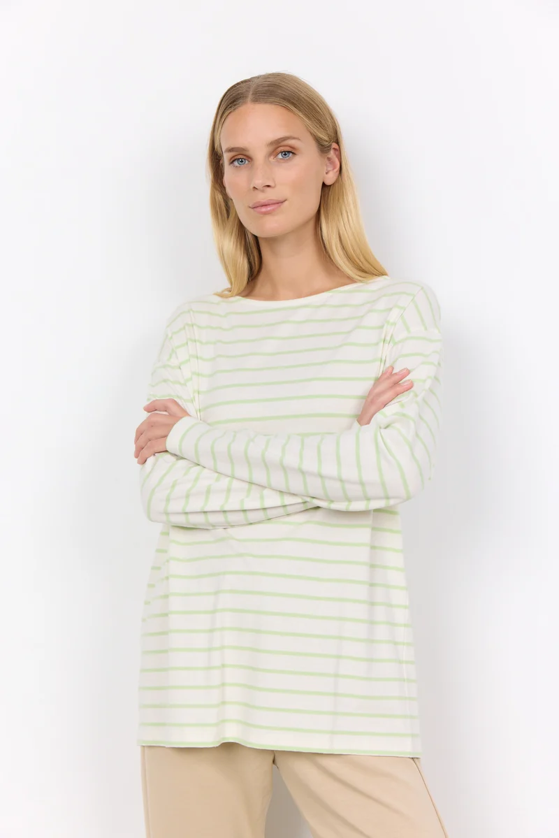 Soyaconcept Damen Langarmshirt Baumwolle