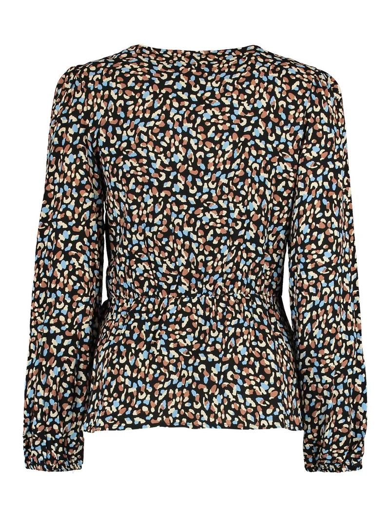 Hailys Wickelbluse V-Neck Langarm