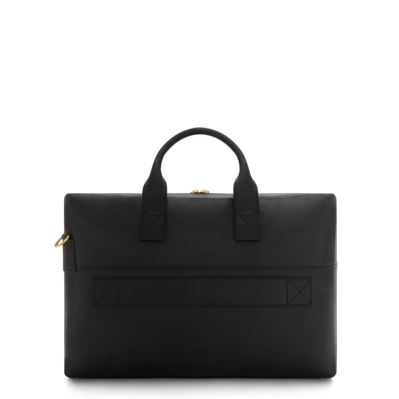 Isabel Bernard Honoré Anique Handtasche aus schwarzem Kalbsleder IB25071