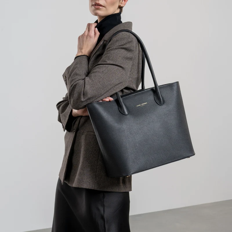 Isabel Bernard Honoré Lysanne Schwarzer Shopper aus Kalbsleder IB25022