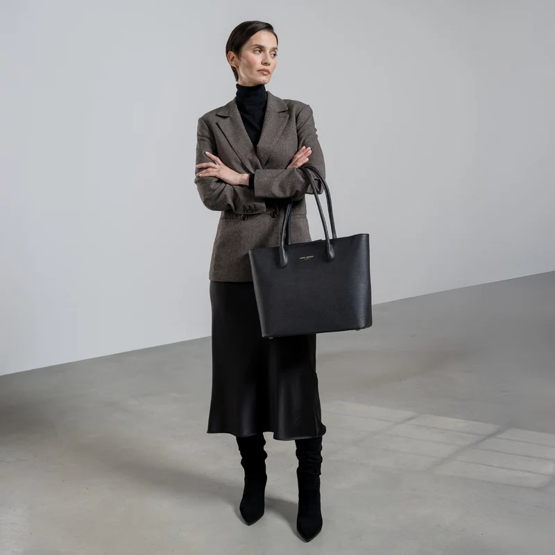 Isabel Bernard Honoré Lysanne Schwarzer Shopper aus Kalbsleder IB25022