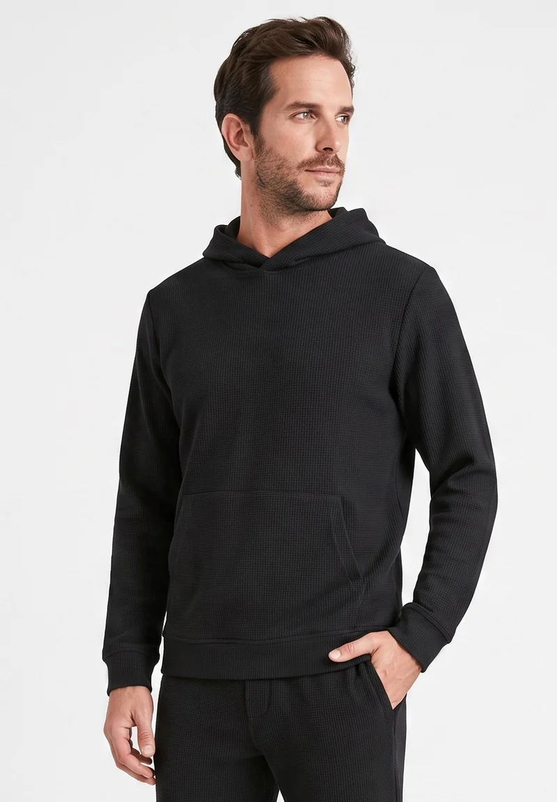 HECTORR | Waffel Hoodie aus Bio-Baumwolle & recyceltem Polyester