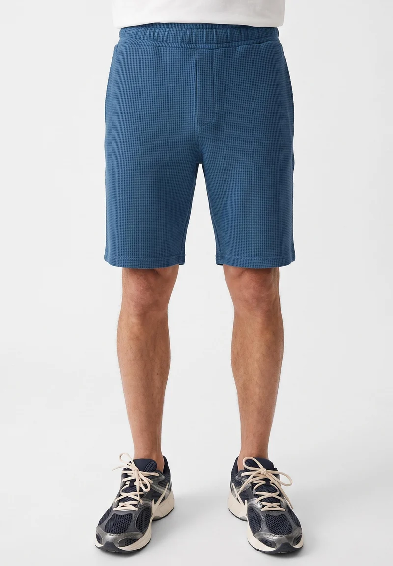 STEVVEN | Waffel-Shorts aus Bio-Baumwolle & recyceltem Polyester