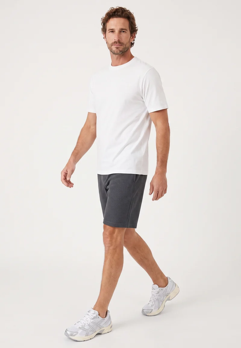 STEVVEN | Waffel-Shorts aus Bio-Baumwolle & recyceltem Polyester