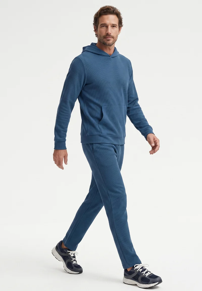 POZZAN | Waffel Jogginghose aus Bio-Baumwolle & recyceltem Polyester