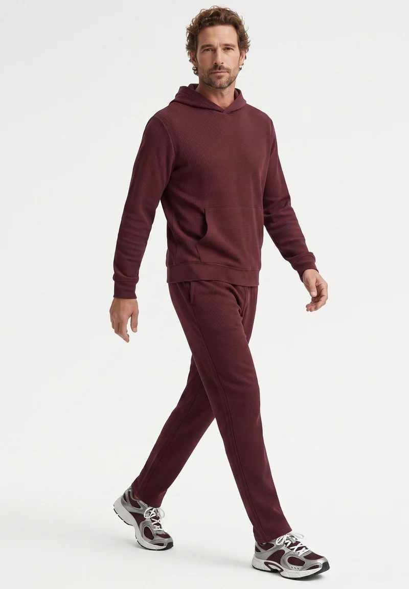 POZZAN | Waffel Jogginghose aus Bio-Baumwolle & recyceltem Polyester