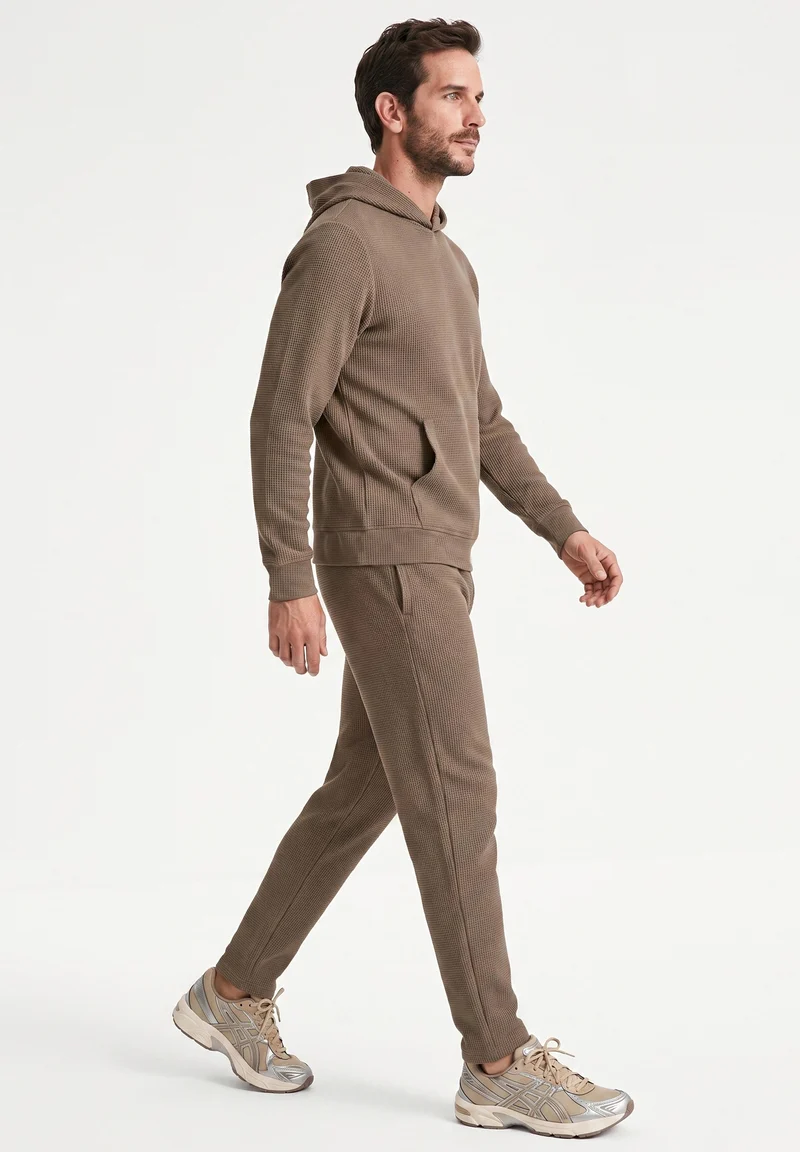 POZZAN | Waffel Jogginghose aus Bio-Baumwolle & recyceltem Polyester