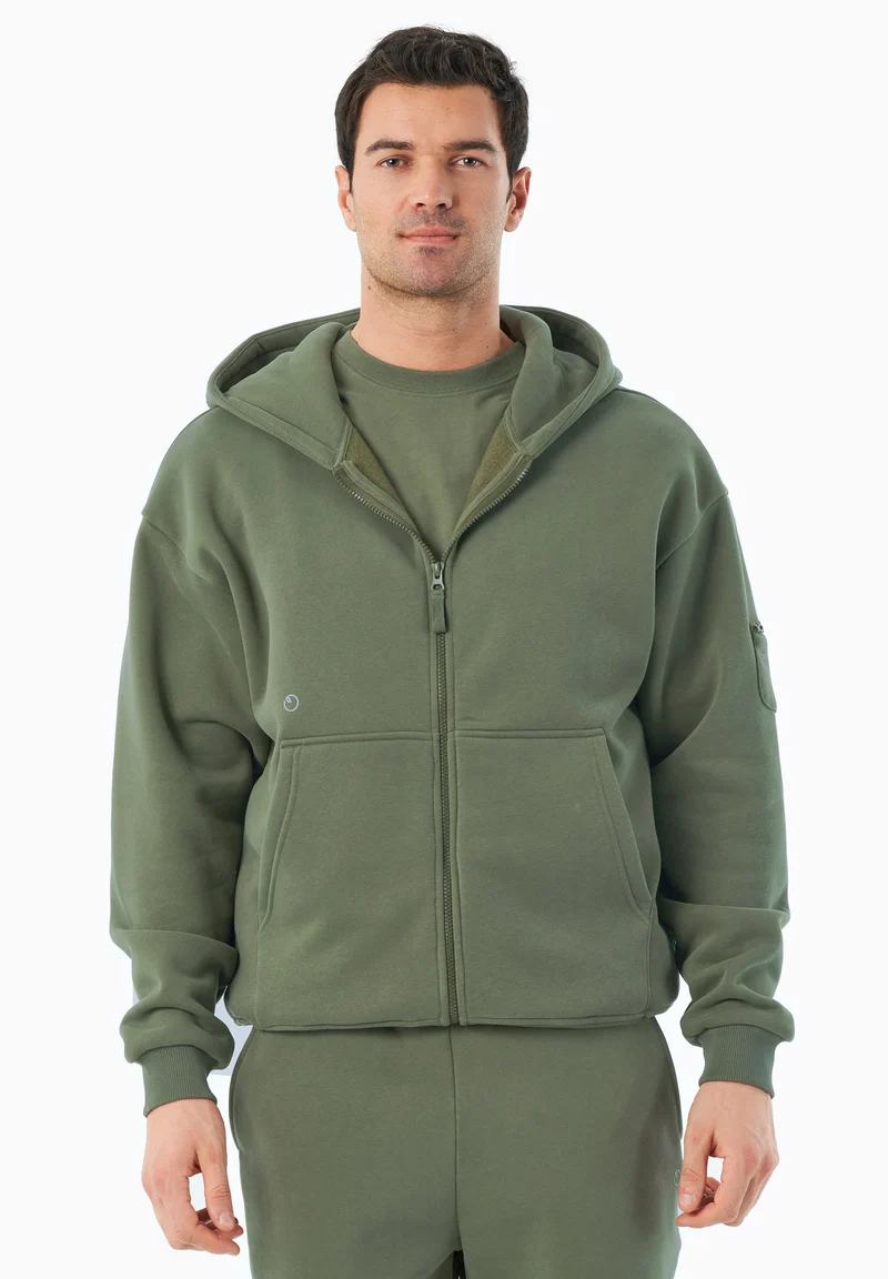 JENNA | Essentials Travel Unisex Full Zip-Hoodie aus Bio-Baumwolle und recyceltem Polyester