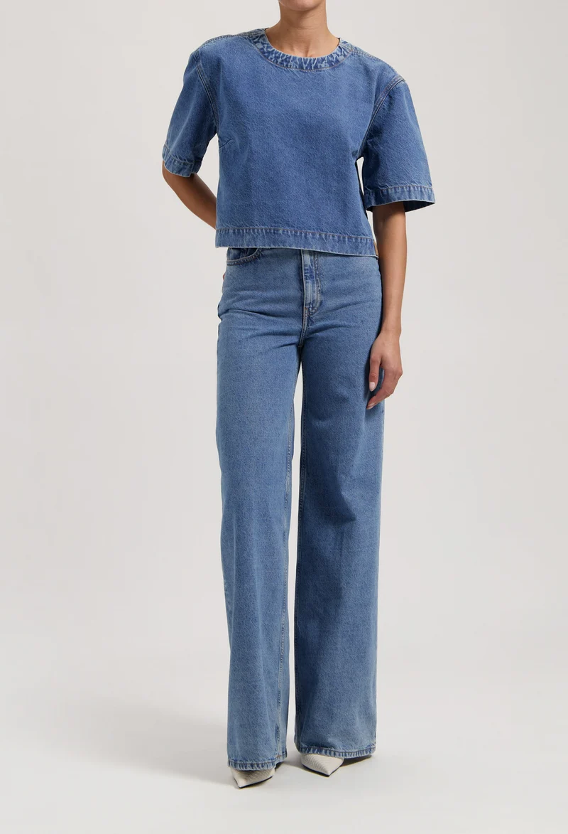 Sara High Loose - Stone Vintage