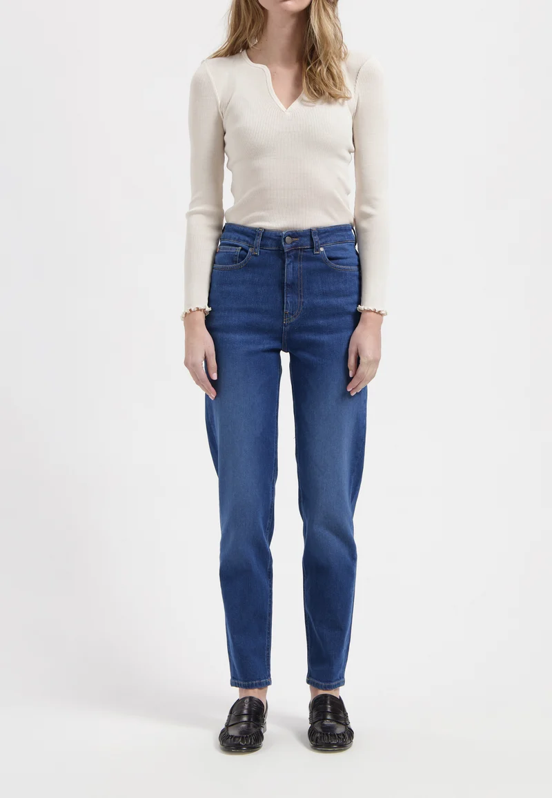 Mams High Tapered - Stone Indigo