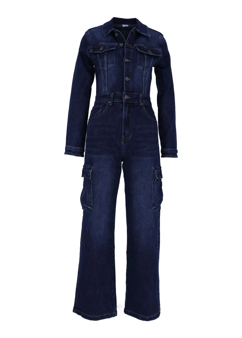 Splash of Color Damen Jeans Overall