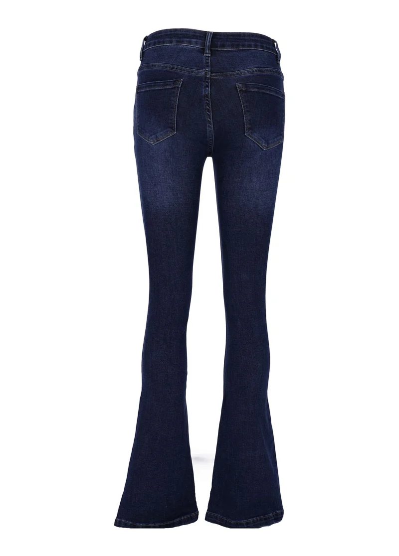 Splash of Color Bootcut Jeans Damen