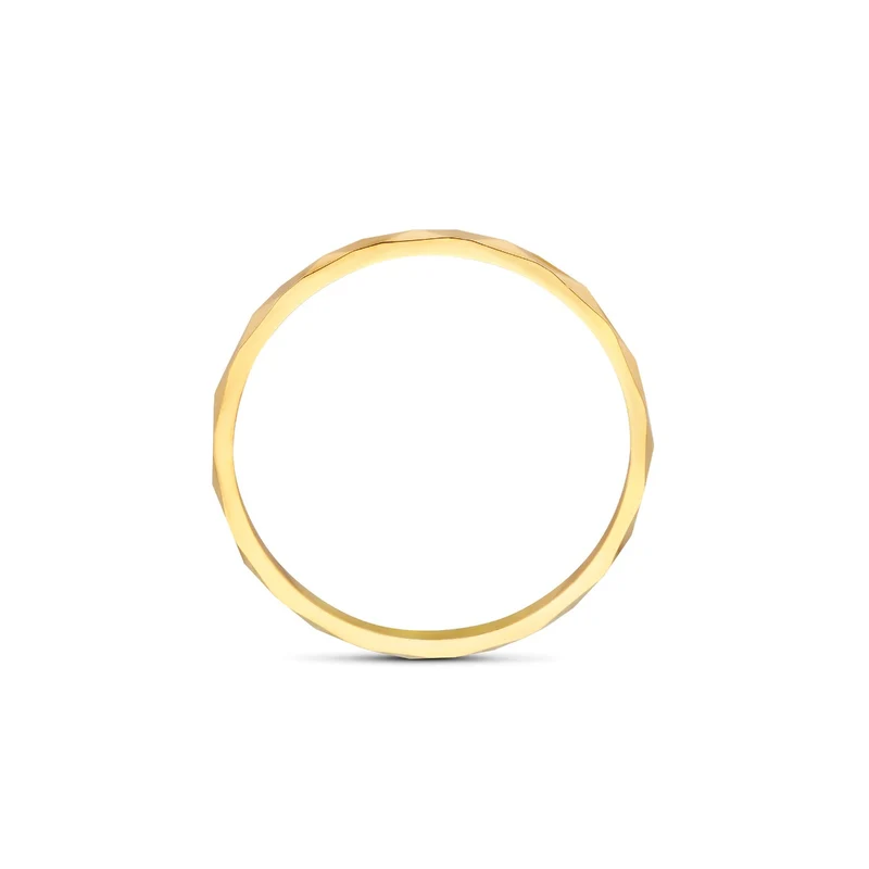 Beloro Jewels Quadrilatero d'Ora Marina 9 karat gold ring with diamond cut BO330039-48