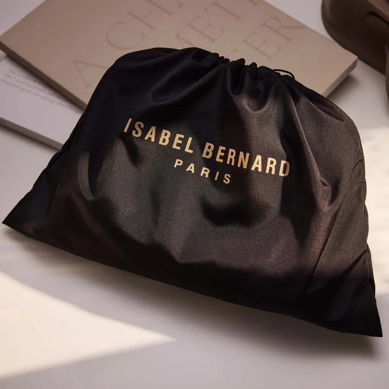 Isabel Bernard Honoré Grace bordeauxrote Wildleder-Schultertasche IB25093-152