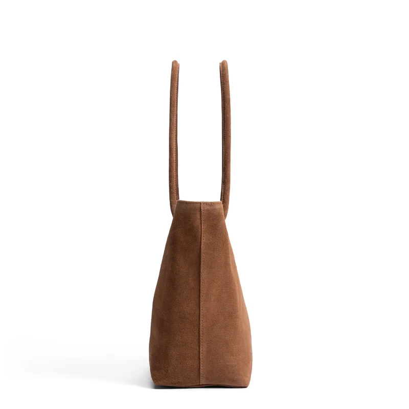 Isabel Bernard Honoré Elin Braune Wildleder Schultertasche IB25111-130